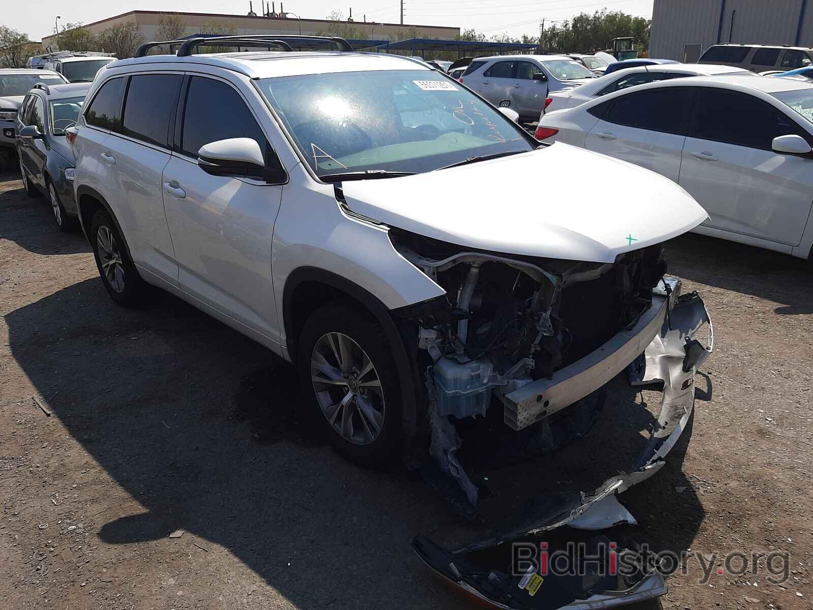 Photo 5TDKKRFH0FS103316 - TOYOTA HIGHLANDER 2015