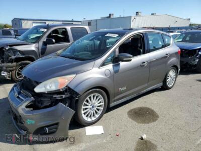 2014 Ford CMAX Premium, серый — VIN 1FADP5CUXEL510375, Copart