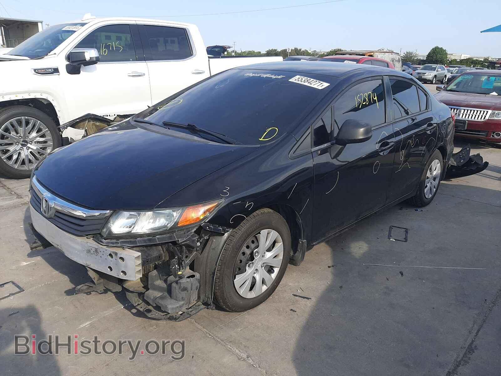 2012 HONDA CIVIC - VIN: 2HGFB2F56CH333095 - Фото 2