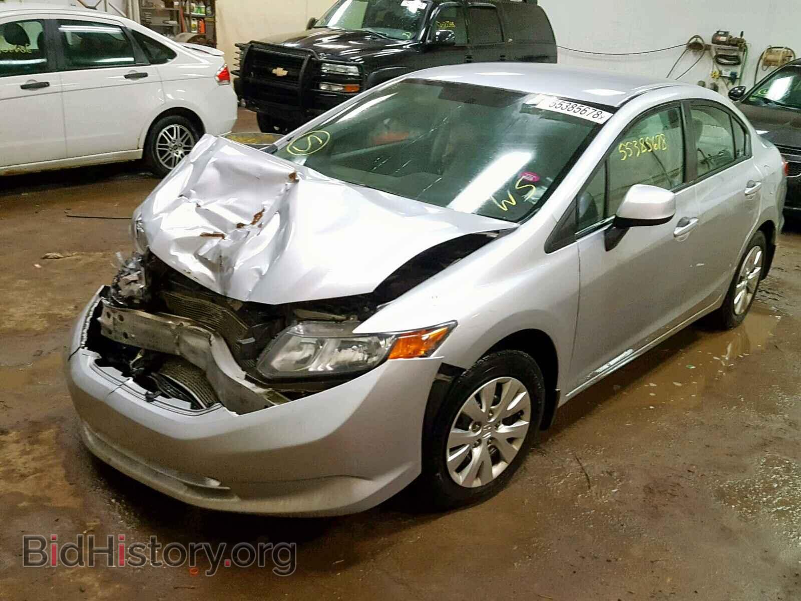 2012 HONDA CIVIC LX - VIN: 19XFB2F55CE013678 - Фото 2
