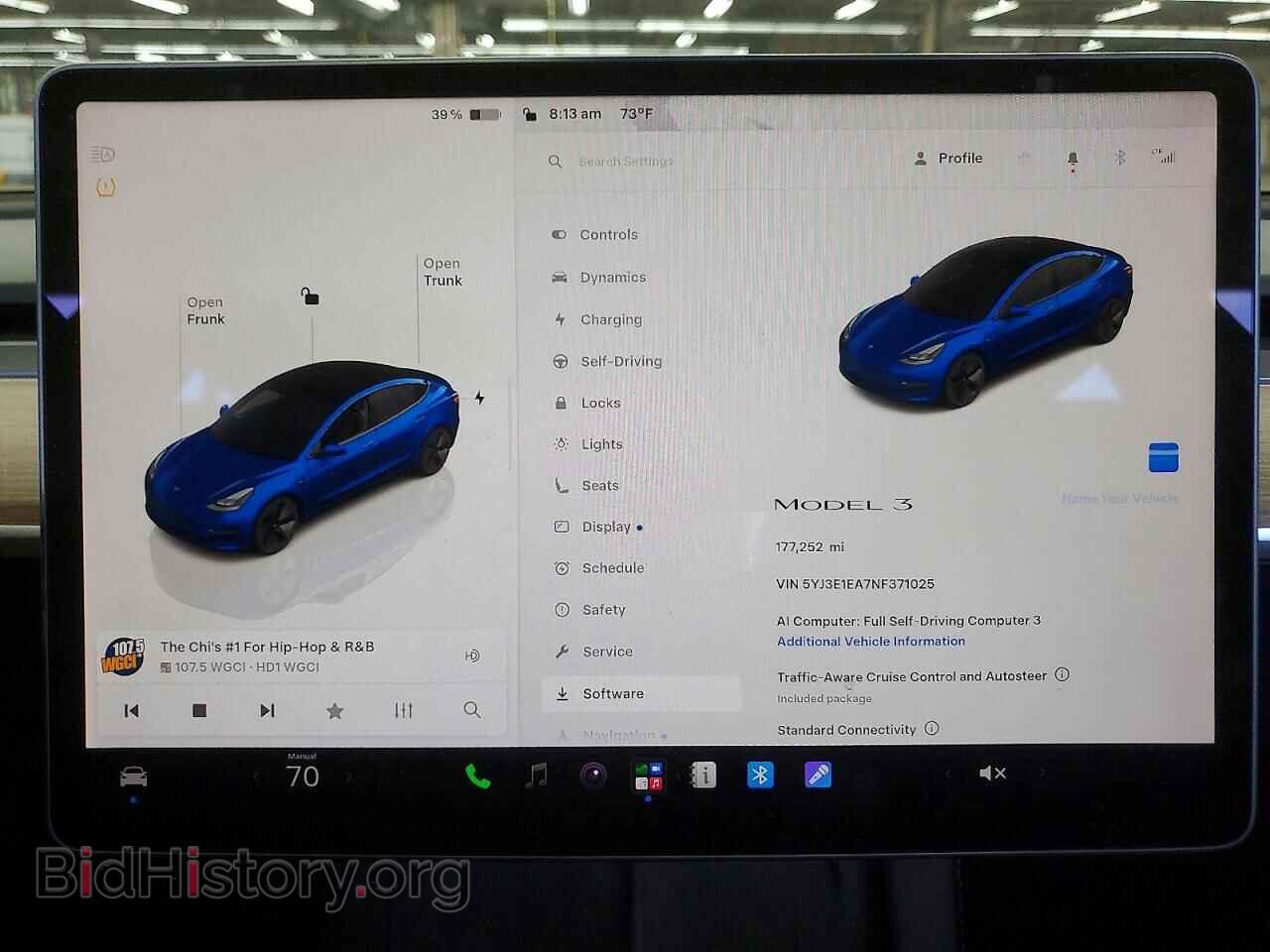 2022 TESLA MODEL 3 - VIN: 5YJ3E1EA7NF371025 - Фото 9