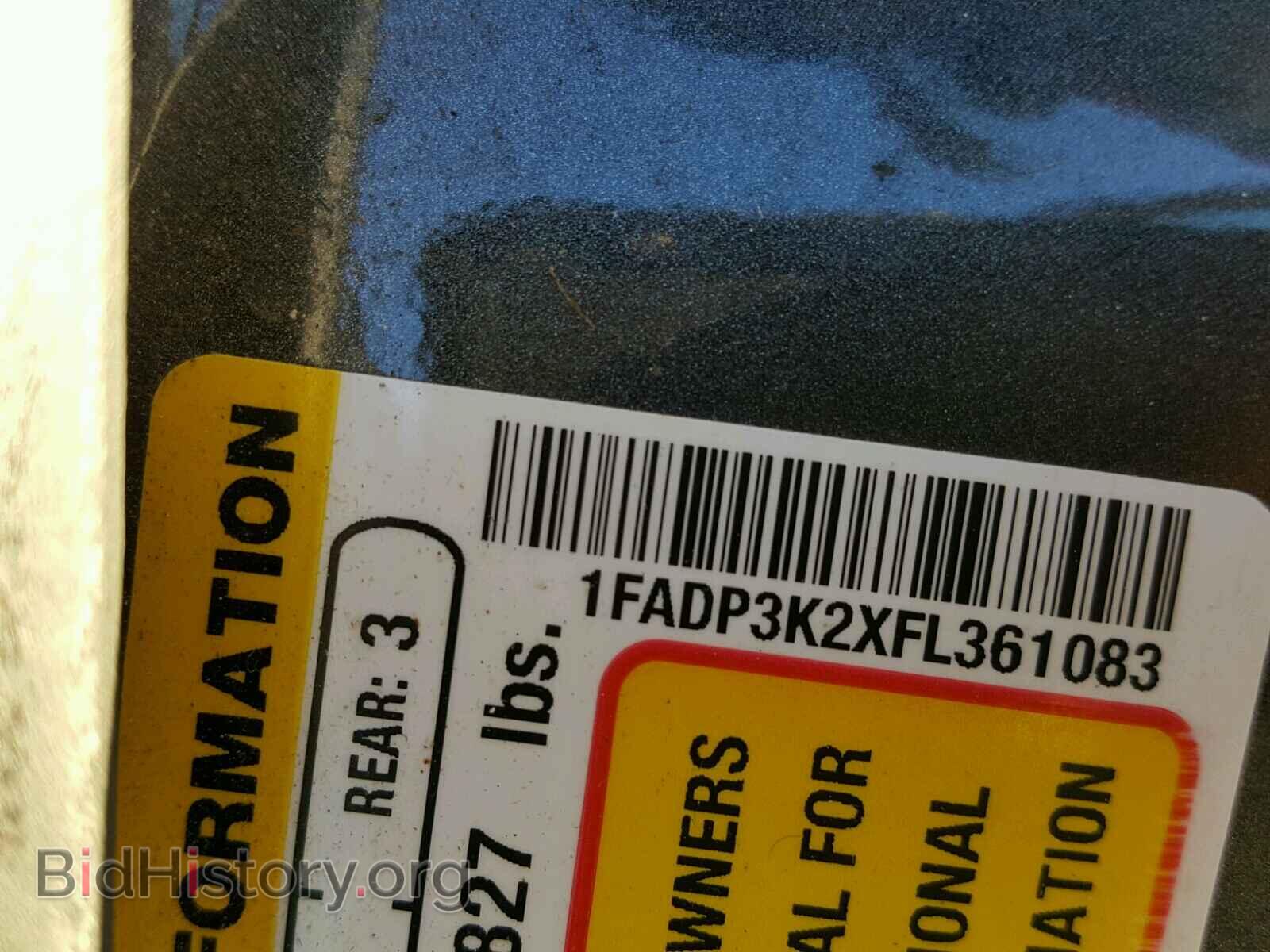 2015 FORD FOCUS SE - VIN: 1FADP3K2XFL361083 - Фото 10