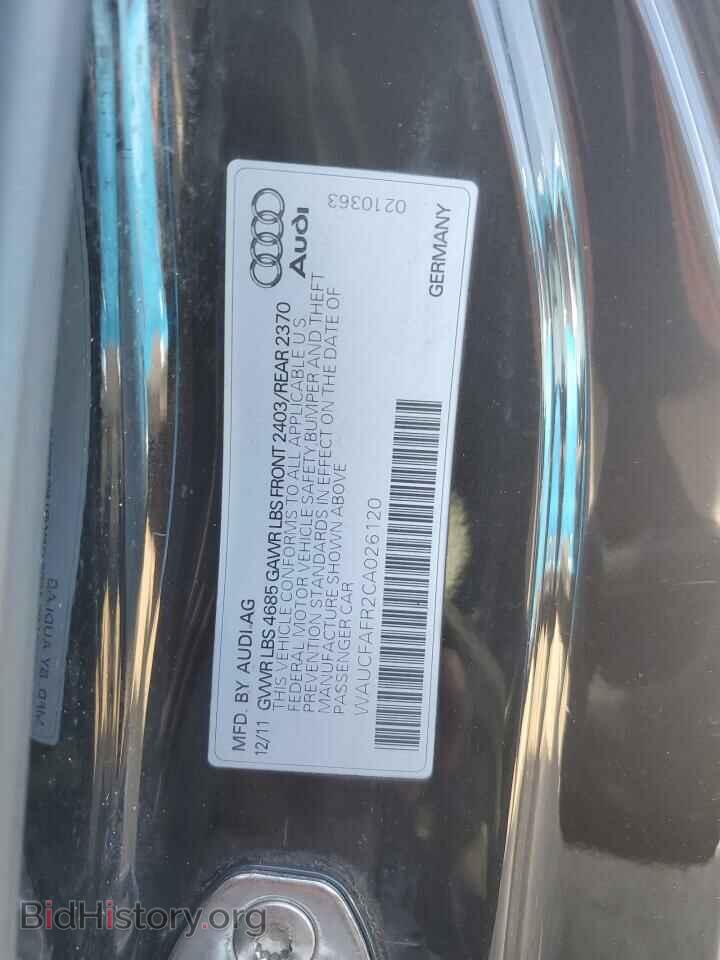 2012 AUDI A5 - VIN: WAUCFAFR2CA026120 - Фото 12
