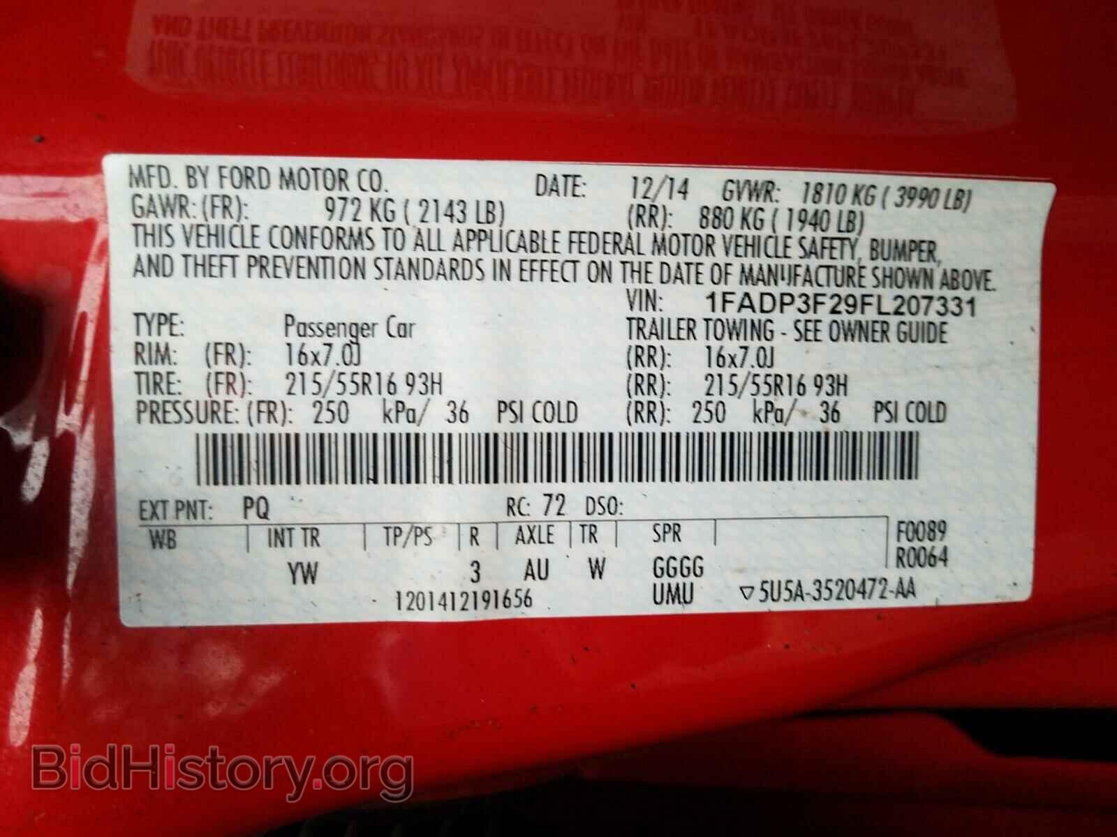 2015 FORD FOCUS - VIN: 1FADP3F29FL207331 - Photo 10