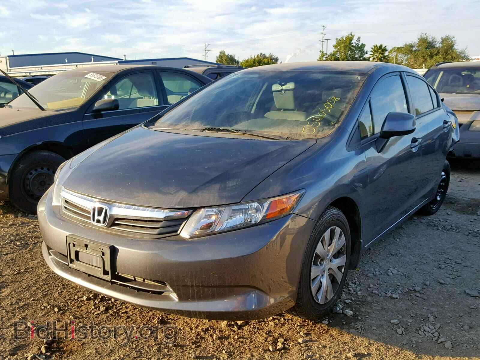 2012 HONDA CIVIC LX - VIN: 19XFB2F55CE103607 - Фото 2
