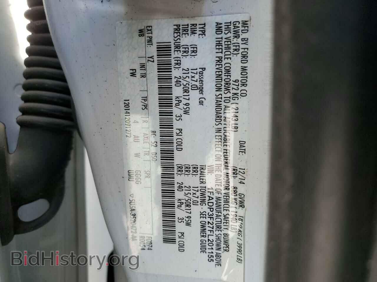 2015 FORD FOCUS - VIN: 1FADP3F27FL201155 - Photo 10