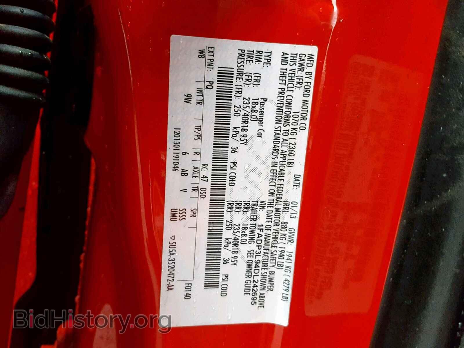 2013 FORD FOCUS - VIN: 1FADP3L94DL242695 - Фото 10