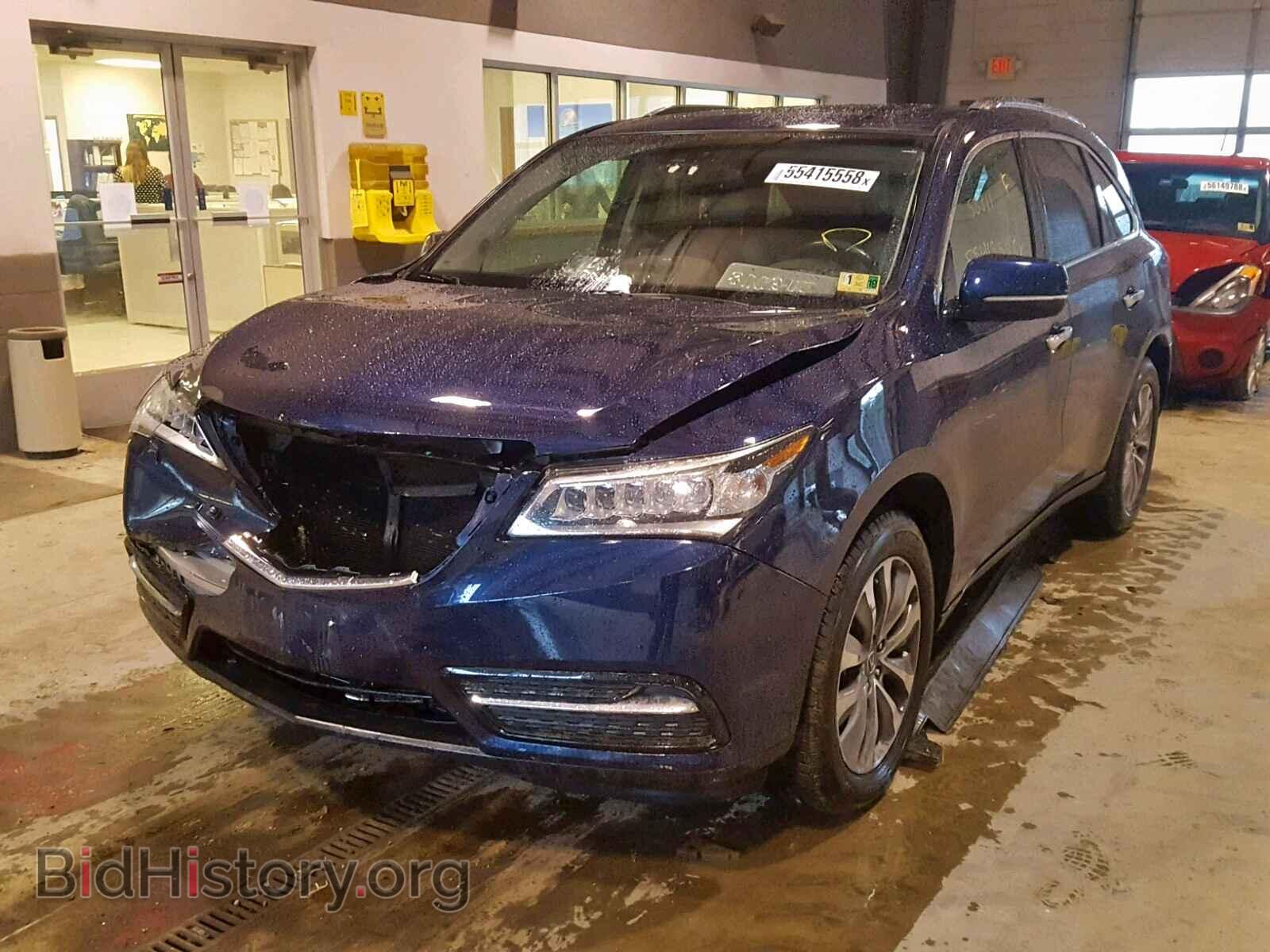 2014 ACURA MDX - VIN: 5FRYD4H46EB022954 - Фото 2