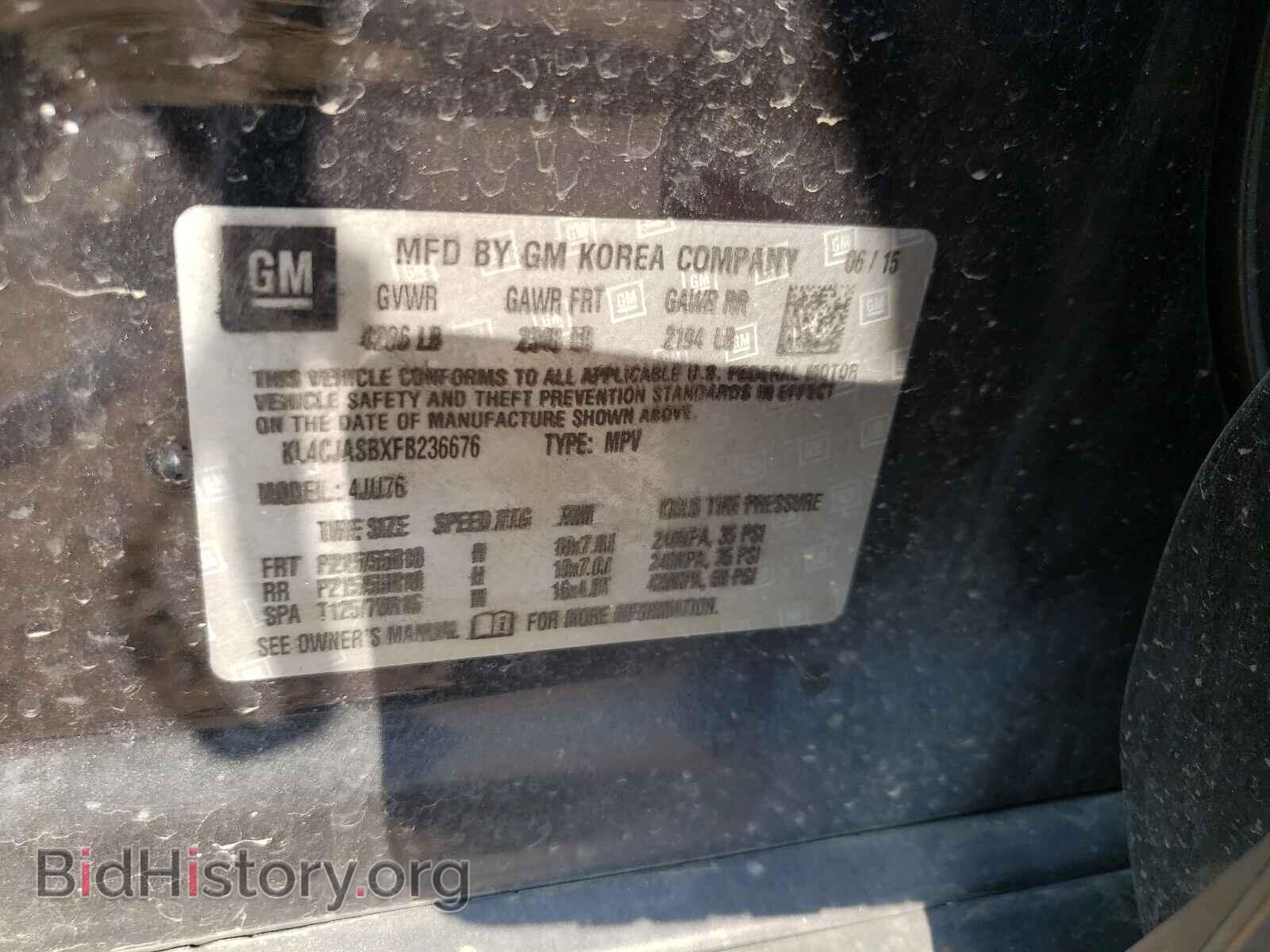 2015 BUICK ENCORE - VIN: KL4CJASBXFB236676 - Photo 10