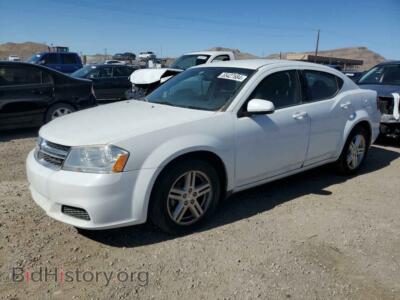 2012 Dodge AVENGER SXT, белый — VIN 1C3CDZCB2CN195100, Copart