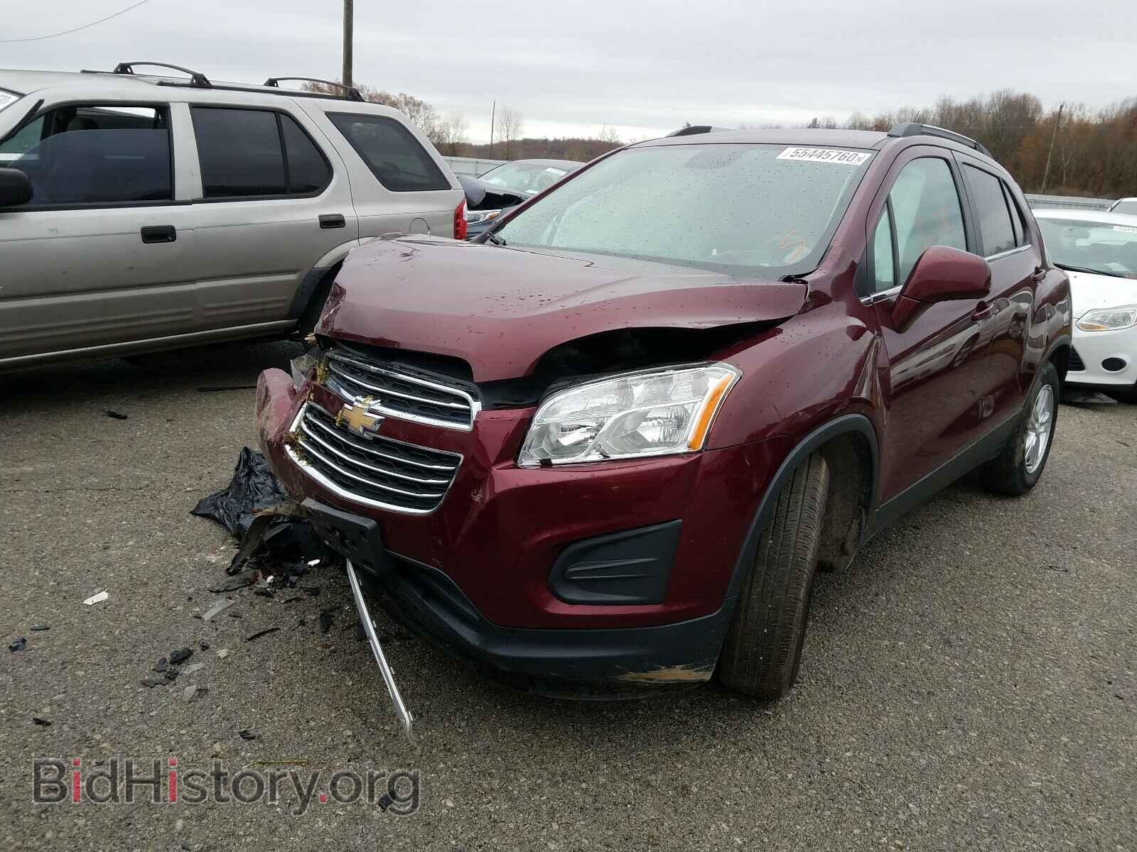 2016 CHEVROLET TRAX - VIN: 3GNCJLSB6GL269568 - Фото 2