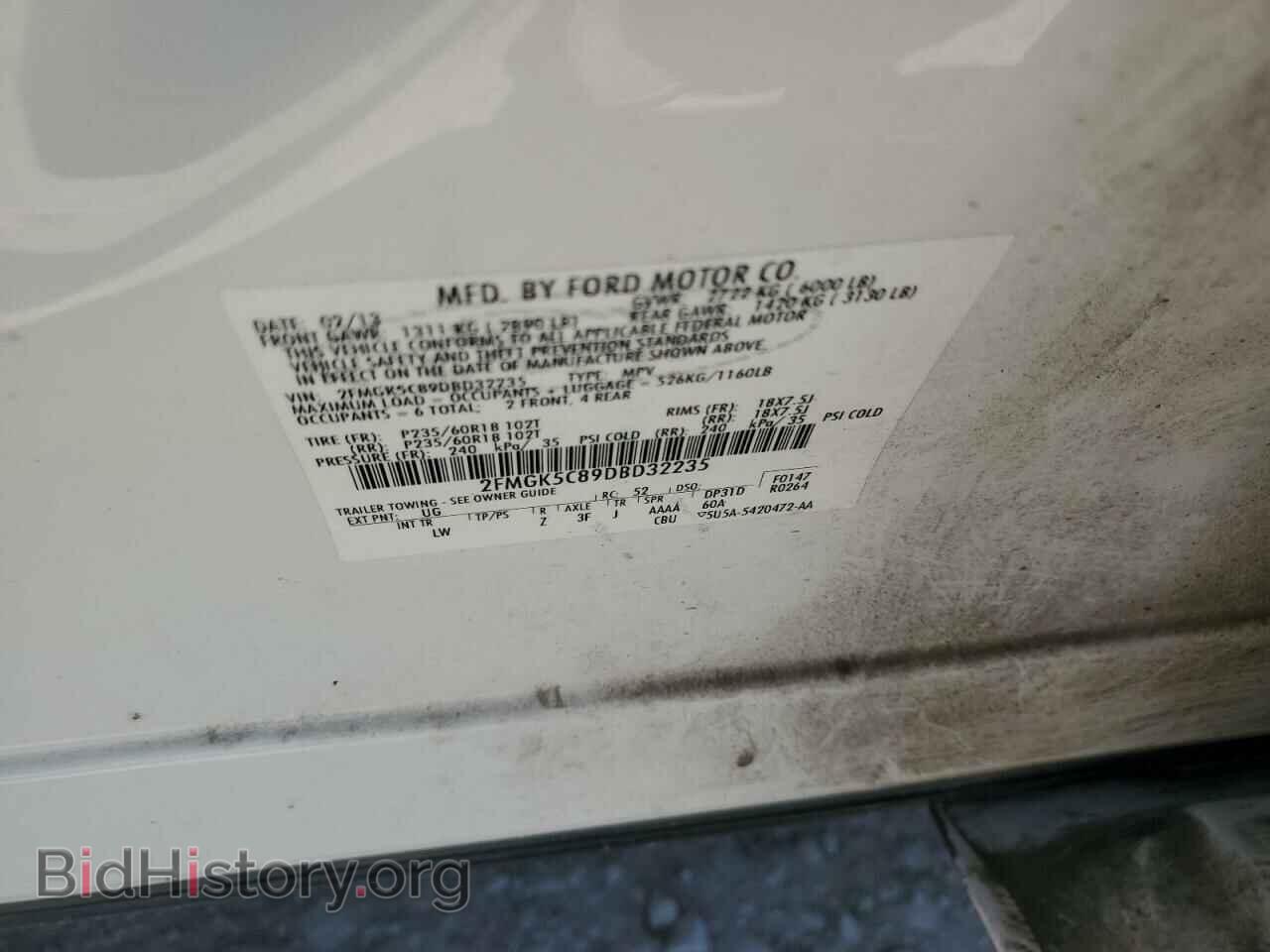 2013 FORD FLEX - VIN: 2FMGK5C89DBD32235 - Photo 10