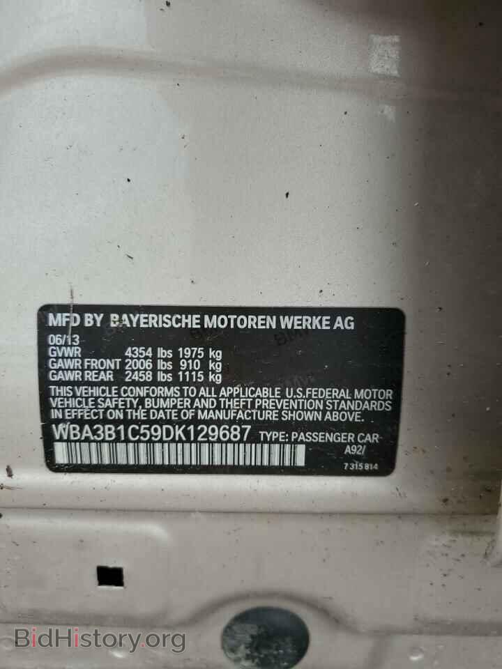 2013 BMW 3 SERIES - VIN: WBA3B1C59DK129687 - Фото 12