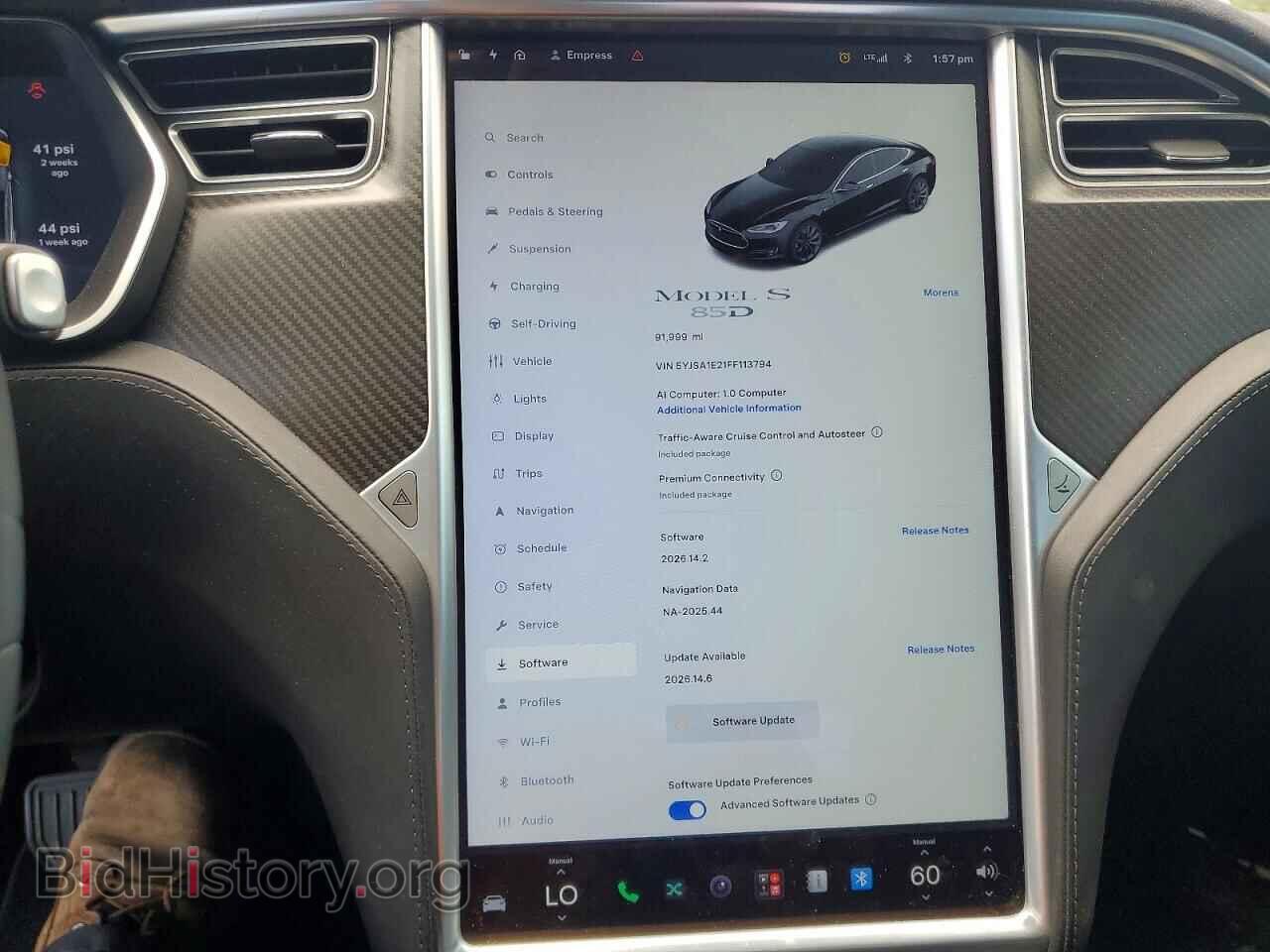 2015 TESLA MODEL S - VIN: 5YJSA1E21FF113794 - Photo 9