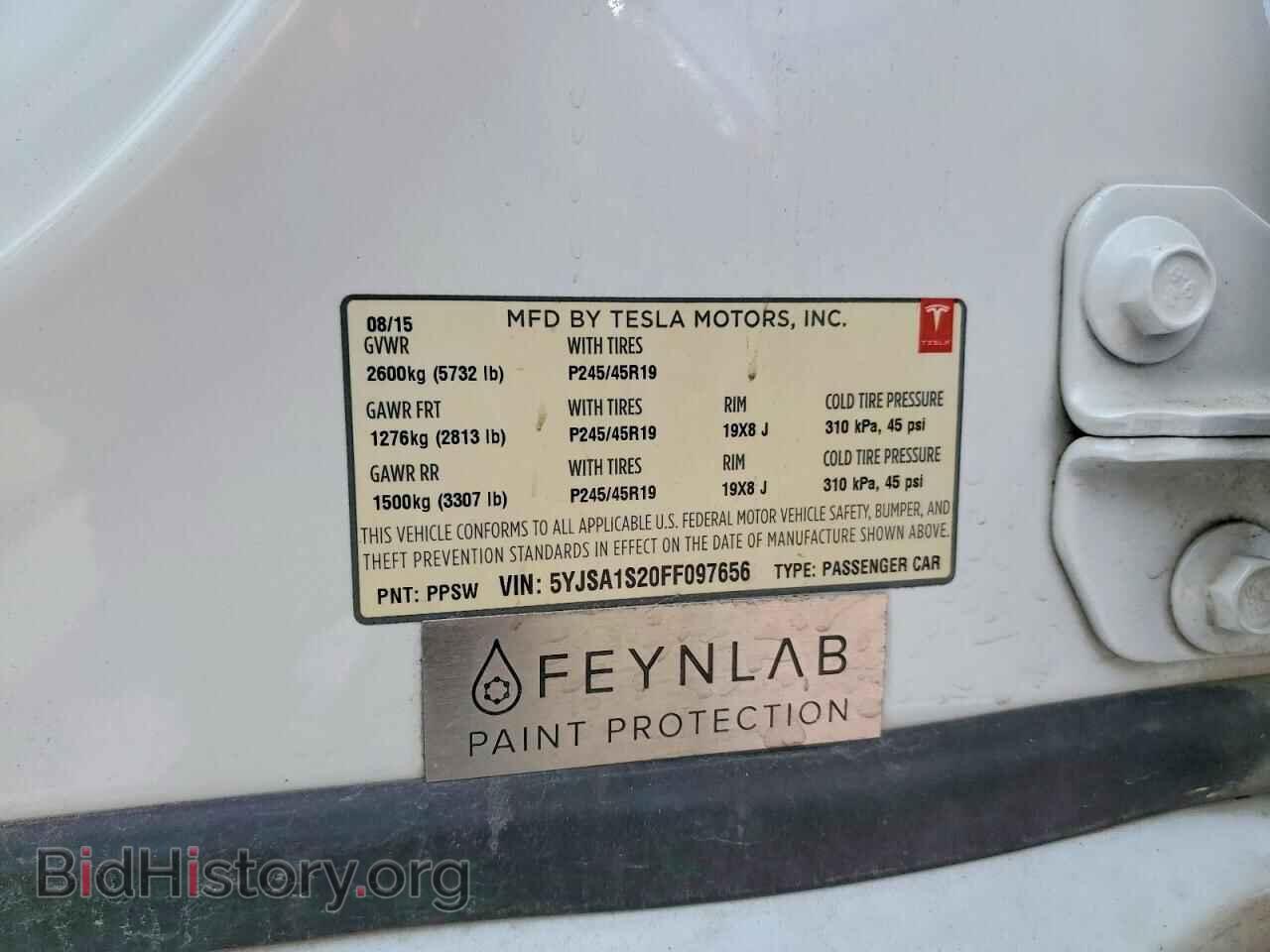2015 TESLA MODEL S - VIN: 5YJSA1S20FF097656 - Photo 12