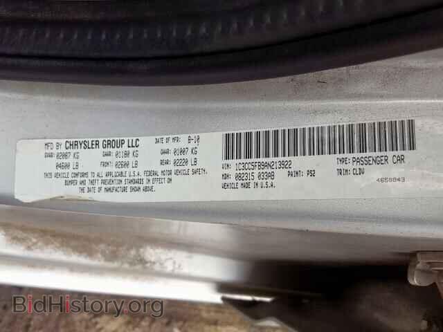 2010 CHRYSLER SEBRING - VIN: 1C3CC5FB9AN213922 - Фото 10