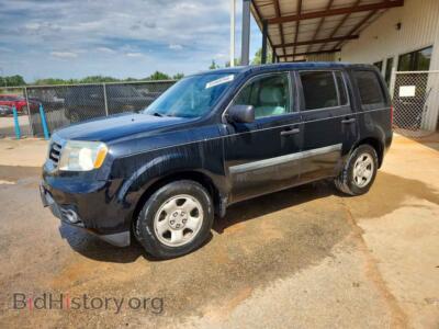 2013 Honda PILOT LX, черный — VIN 5FNYF3H25DB032121, Copart
