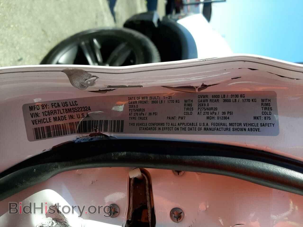 2021 RAM 1500 - VIN: 1C6RR7LT8MS522324 - Photo 10
