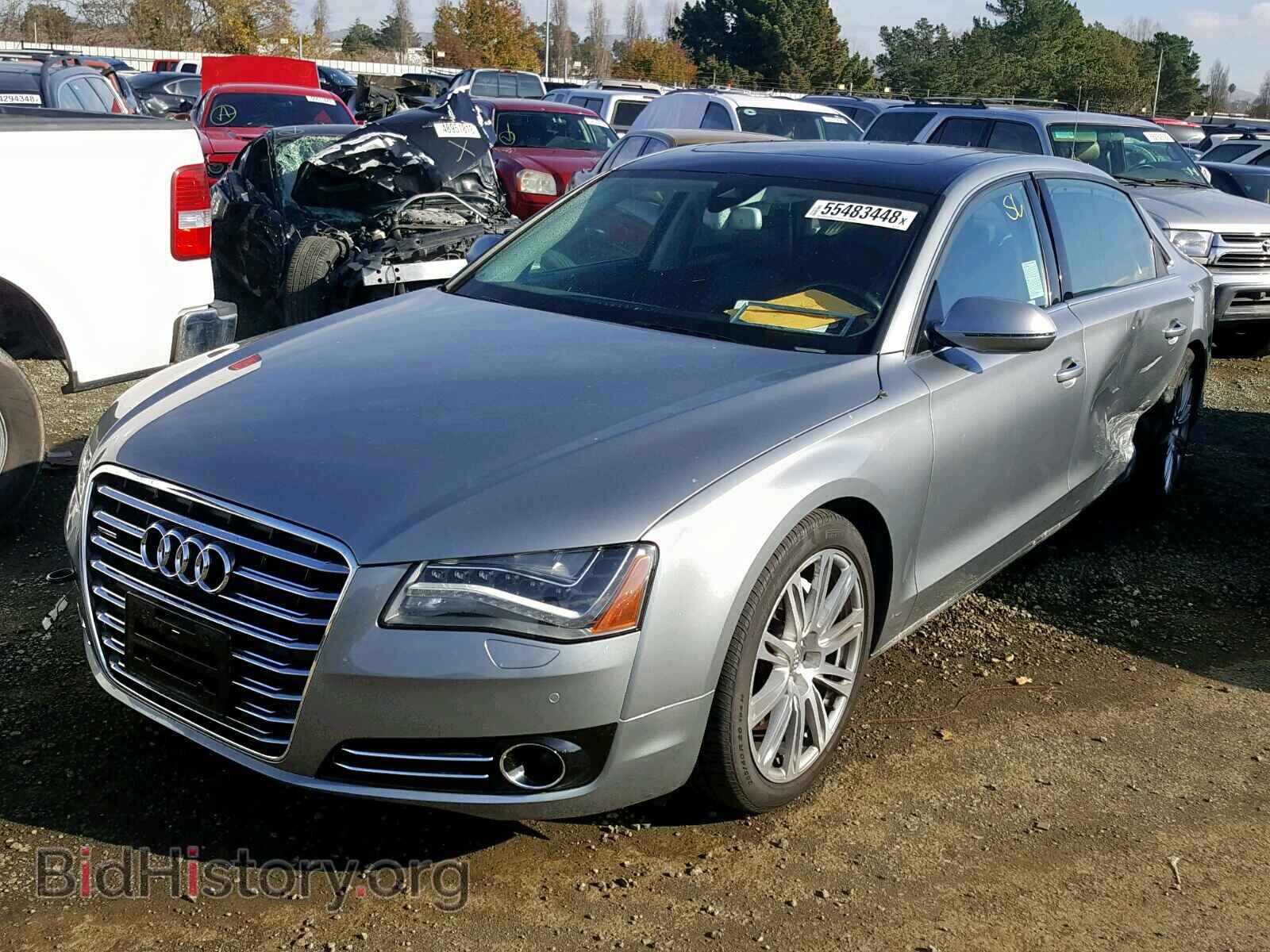 2013 AUDI A8 - VIN: WAURGAFD8DN004564 - Фото 2