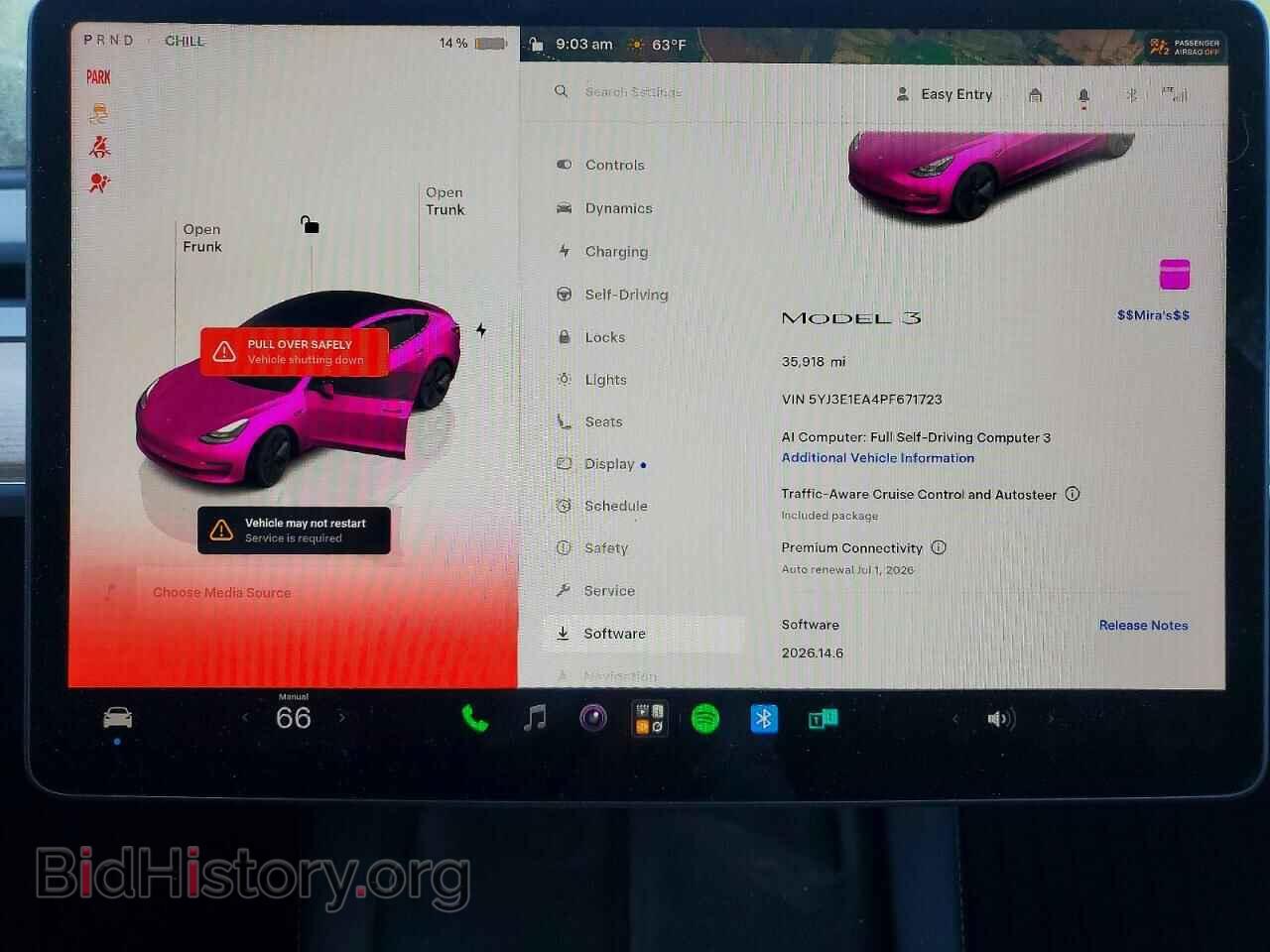 2023 TESLA MODEL 3 - VIN: 5YJ3E1EA4PF671723 - Photo 9
