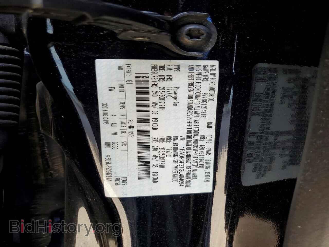 2016 FORD FOCUS - VIN: 1FADP3F27GL404094 - Photo 12