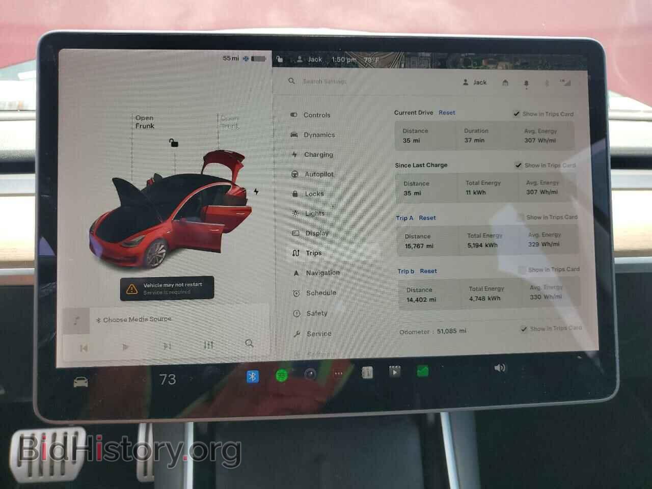 2019 TESLA MODEL 3 - VIN: 5YJ3E1EBXKF237727 - Photo 9