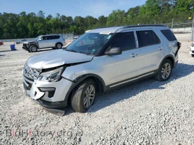 2018 Ford EXPLORER XLT, серебристый — VIN 1FM5K7D89JGB03219, Copart