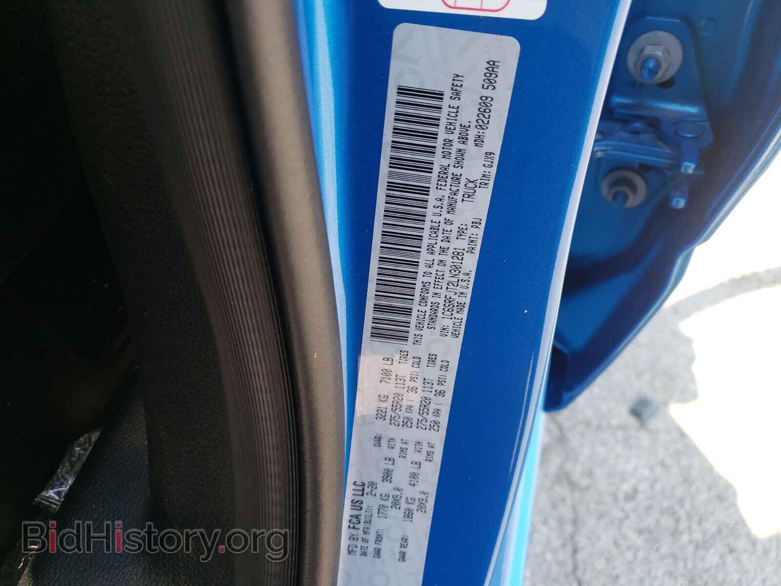 2020 DODGE RAM - VIN: 1C6SRFJT2LN301281 - Photo 10