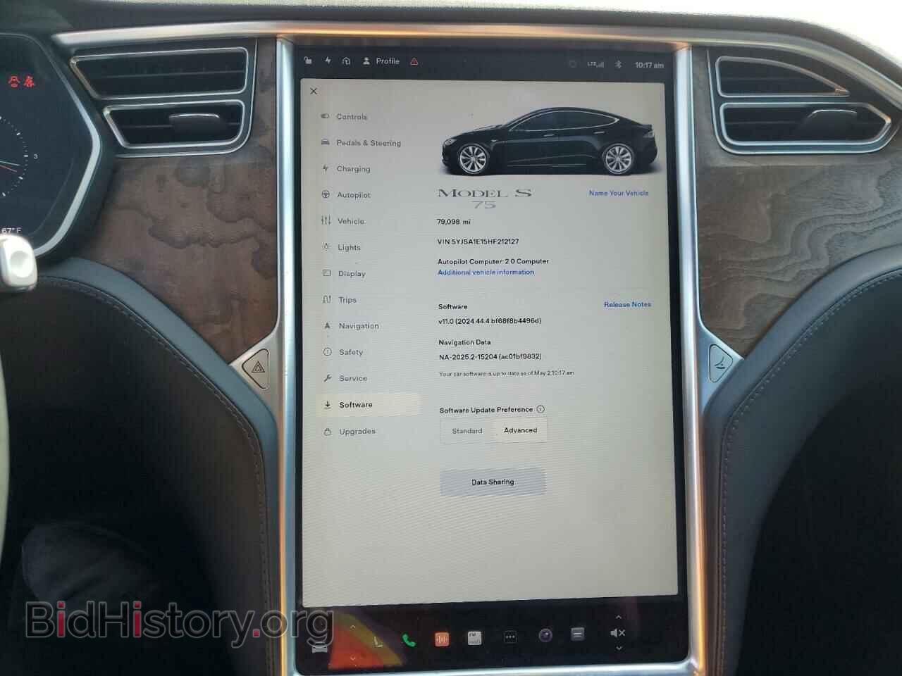 2017 TESLA MODEL S - VIN: 5YJSA1E15HF212127 - Photo 9