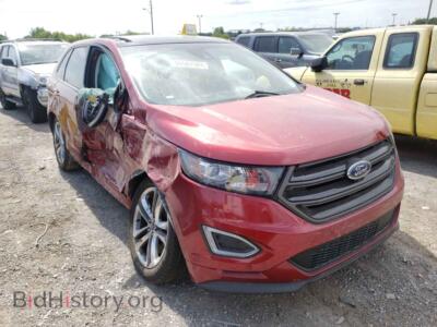 2015 Ford EDGE Edge Sport, red — VIN 2FMTK3AP2FBB47119, Copart