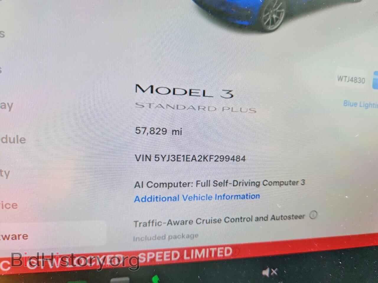 2019 TESLA MODEL 3 - VIN: 5YJ3E1EA2KF299484 - Фото 9