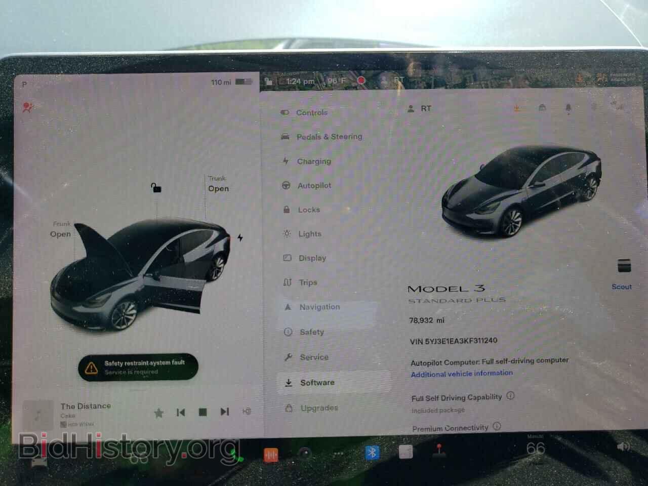 2019 TESLA MODEL 3 - VIN: 5YJ3E1EA3KF311240 - Фото 9