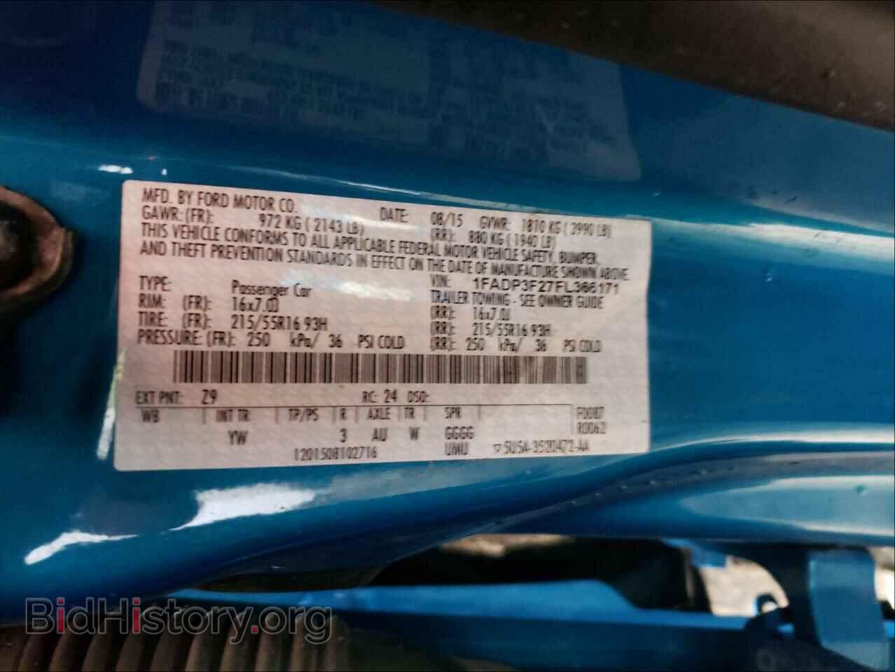 2015 FORD FOCUS - VIN: 1FADP3F27FL366171 - Photo 10