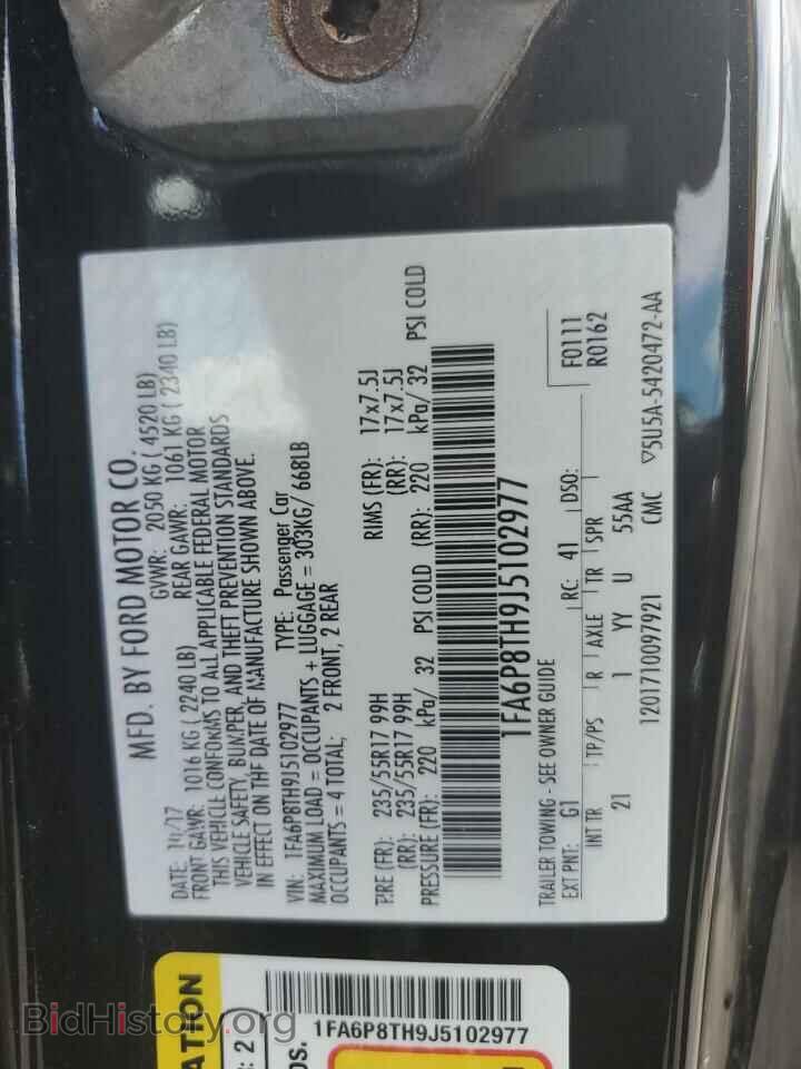 2018 FORD ALL Models - VIN: 1FA6P8TH9J5102977 - Photo 13