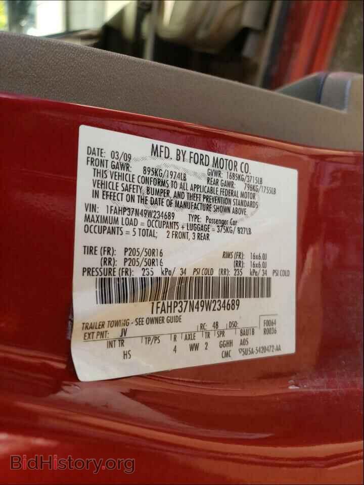 2009 FORD FOCUS - VIN: 1FAHP37N49W234689 - Фото 10