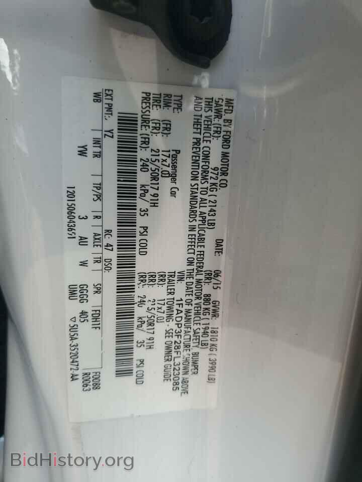2015 FORD FOCUS - VIN: 1FADP3F28FL323085 - Фото 12