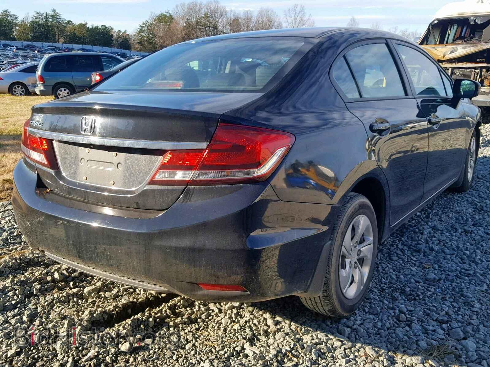 2014 HONDA CIVIC LX - VIN: 2HGFB2F56EH523675 - Фото 4