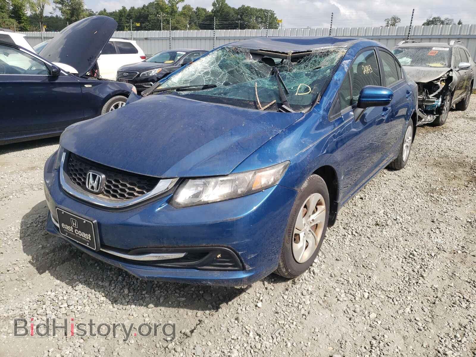 2014 HONDA CIVIC - VIN: 2HGFB2F50EH511585 - Фото 2