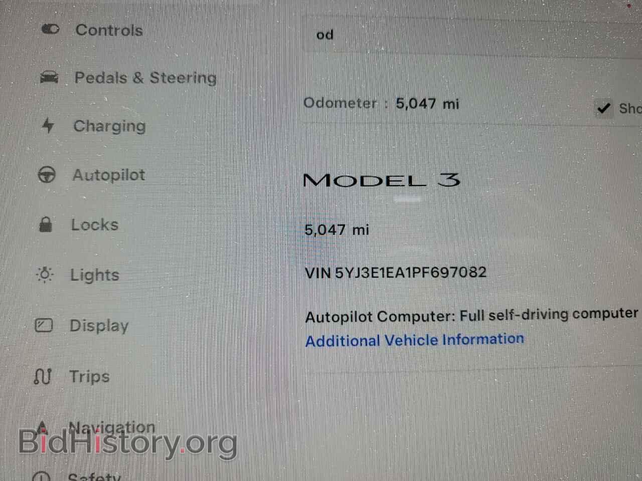 2023 TESLA MODEL 3 - VIN: 5YJ3E1EA1PF697082 - Photo 9