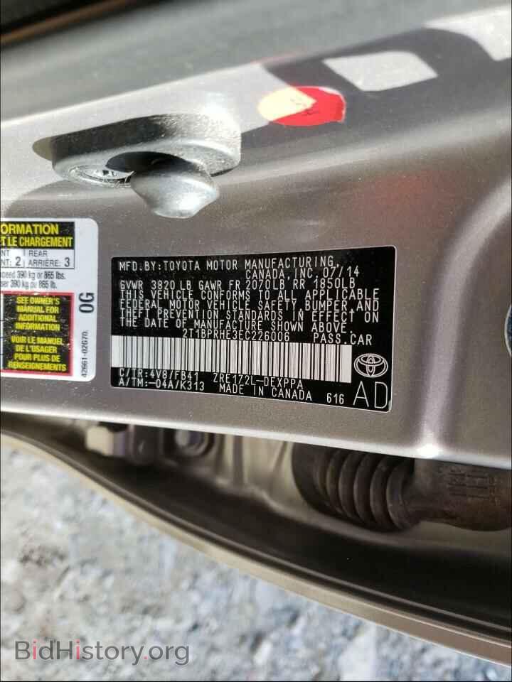 2014 TOYOTA COROLLA - VIN: 2T1BPRHE3EC226006 - Photo 10