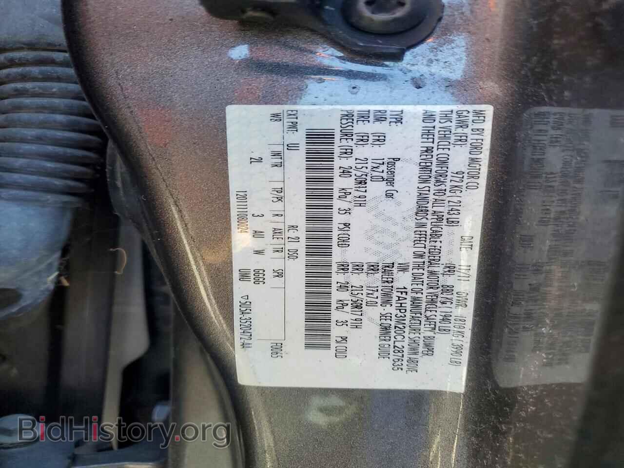 2012 FORD FOCUS - VIN: 1FAHP3M20CL287635 - Photo 13