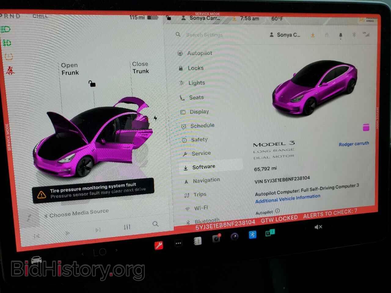 2022 TESLA MODEL 3 - VIN: 5YJ3E1EB6NF238104 - Фото 9