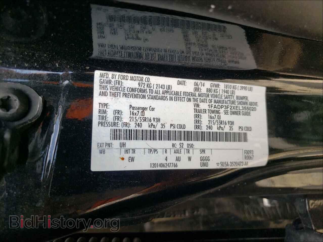 2014 FORD FOCUS - VIN: 1FADP3F2XEL355020 - Photo 10
