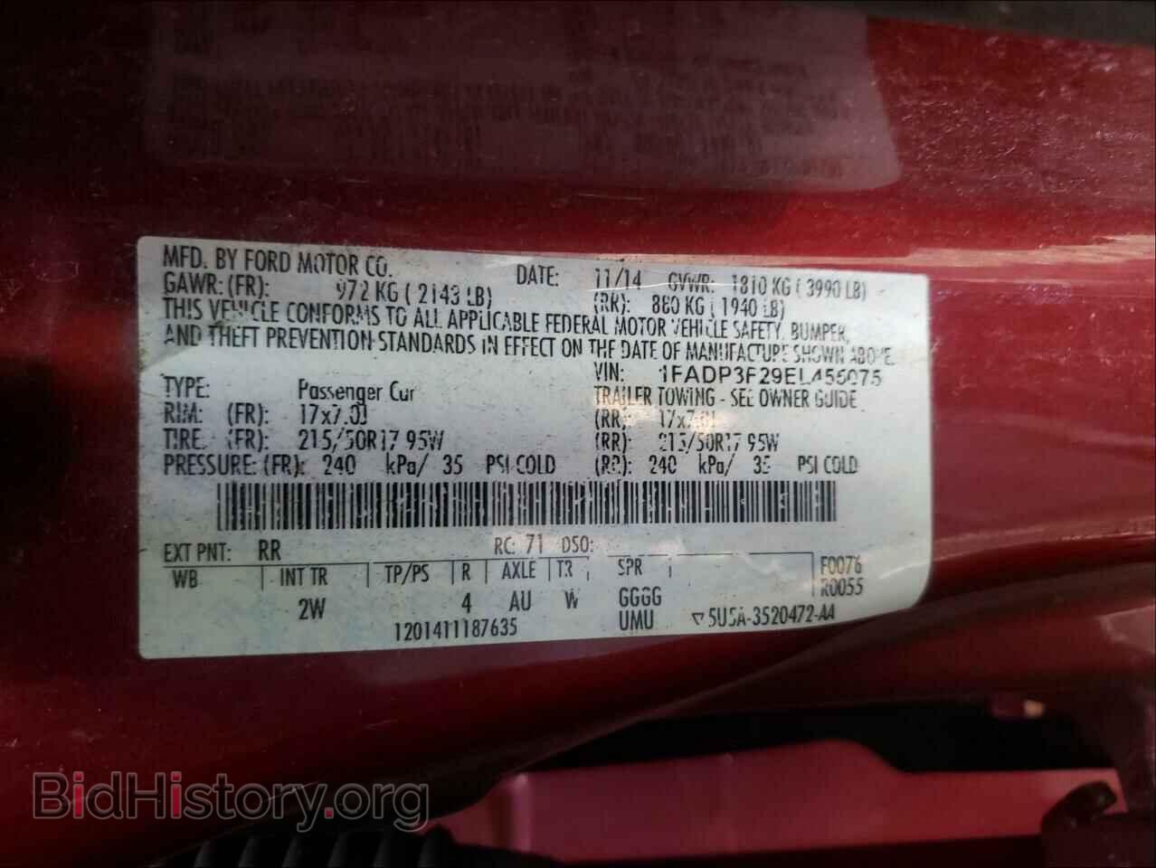 2014 FORD FOCUS - VIN: 1FADP3F29EL455075 - Photo 10