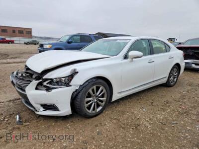 2014 Lexus LS 460 Base, белый — VIN JTHCL5EF0E5022748, Copart