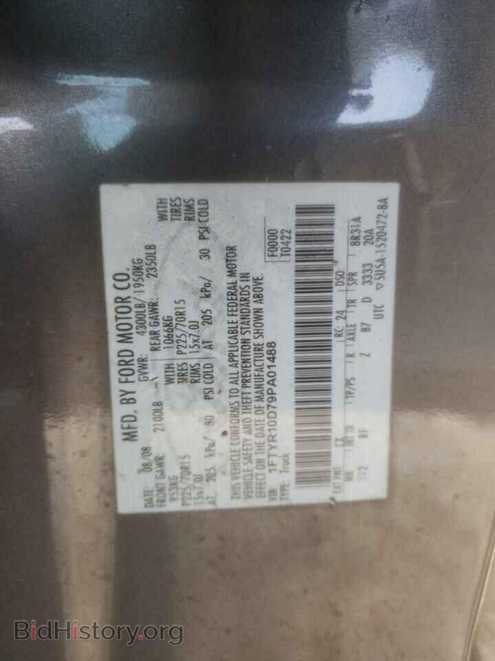 2009 FORD RANGER - VIN: 1FTYR10D79PA01488 - Фото 10