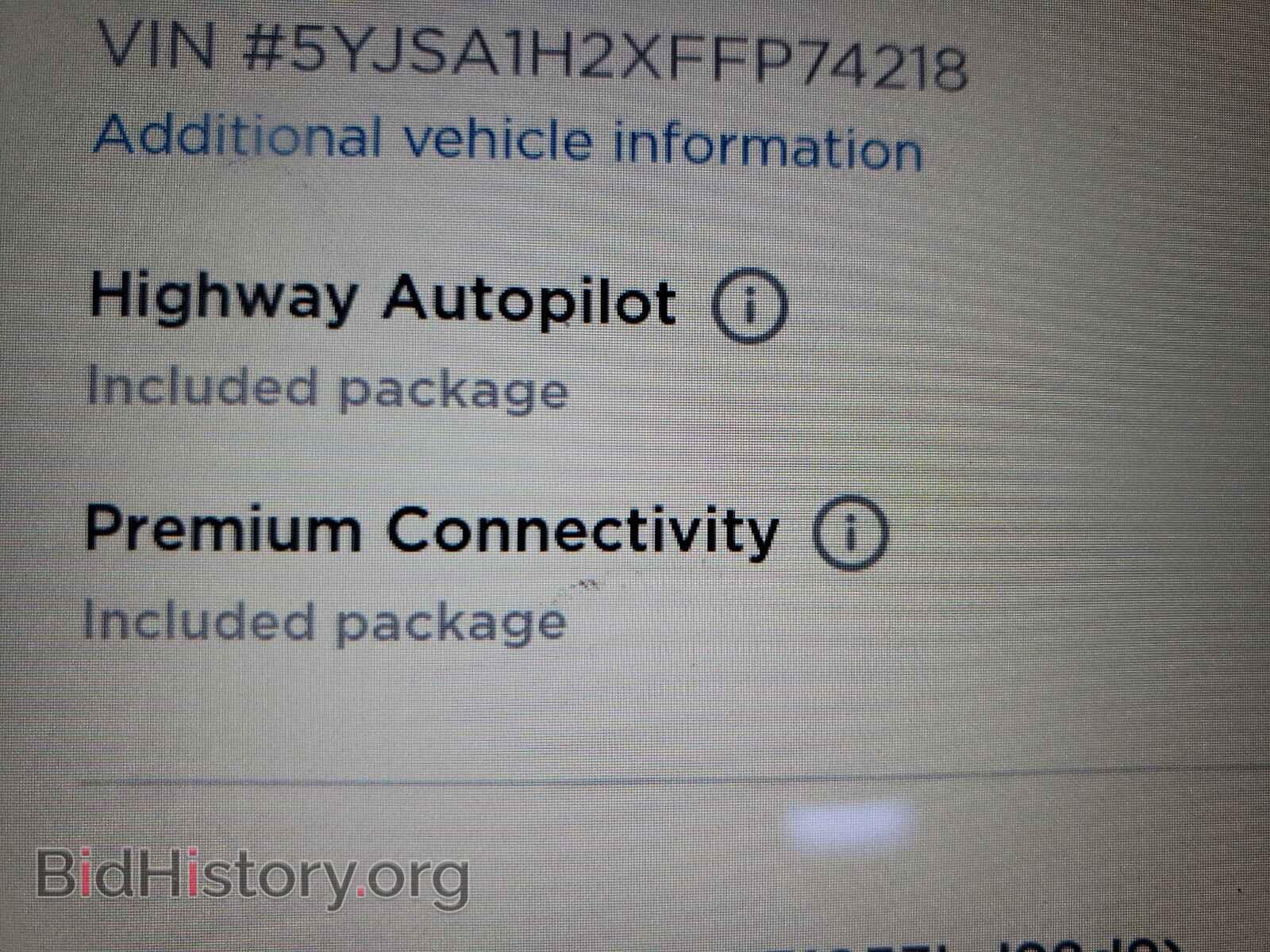 2015 TESLA MODEL S - VIN: 5YJSA1H2XFFP74218 - Фото 9
