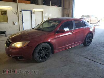 2014 Chrysler 200 Limited, бордовый — VIN 1C3CCBCG7EN187065, Copart