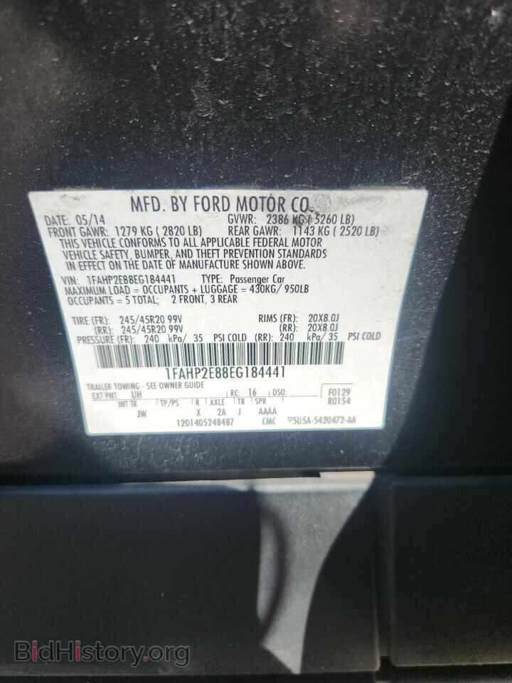 2014 FORD TAURUS - VIN: 1FAHP2E88EG184441 - Photo 12