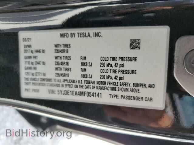 2021 TESLA MODEL 3 - VIN: 5YJ3E1EA4MF054141 - Photo 12